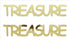 Custom-Buzz Word - TREASURE Gold