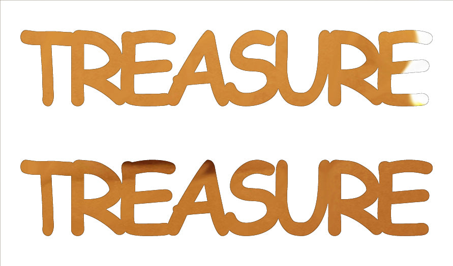 Custom-Buzz Word - TREASURE Orange