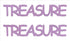 Custom-Buzz Word - TREASURE Pink