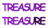 Custom-Buzz Word - TREASURE Purple