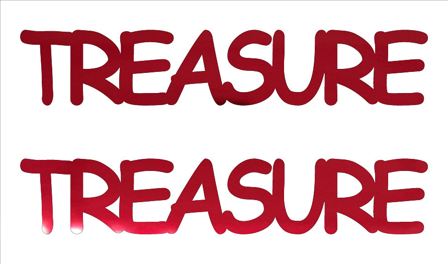 Custom-Buzz Word - TREASURE Red