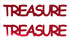 Custom-Buzz Word - TREASURE Red