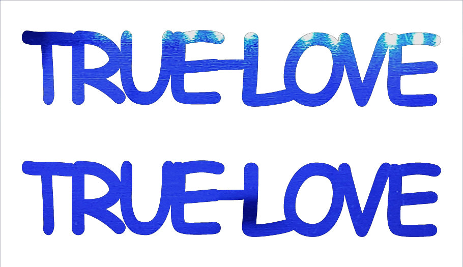 Custom-Buzz Word - TRUE LOVE Blue Royal