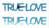 Custom-Buzz Word - TRUE LOVE Blue Sky