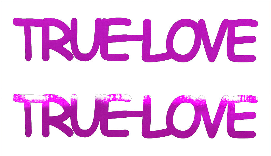 Custom-Buzz Word - TRUE LOVE Fuchsia