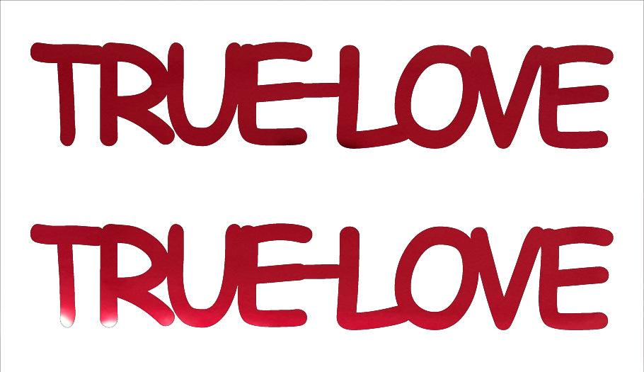 Custom-Buzz Word - TRUE LOVE Red