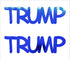 Custom-Buzz Word - TRUMP Blue Royal