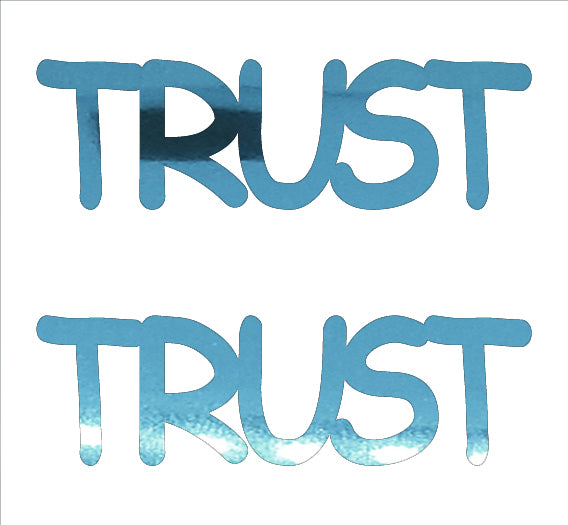 Custom-Buzz Word - TRUST Blue Sky