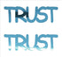 Custom-Buzz Word - TRUST Blue Sky