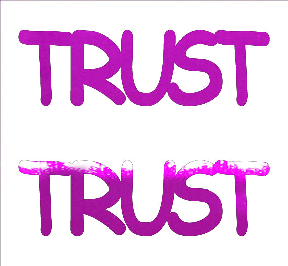 Custom-Buzz Word - TRUST Fuchsia