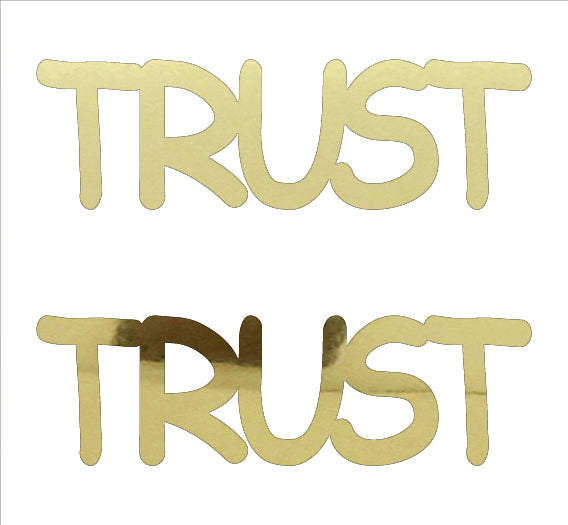 Custom-Buzz Word - TRUST Gold