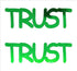 Custom-Buzz Word - TRUST Green