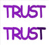 Custom-Buzz Word - TRUST Purple