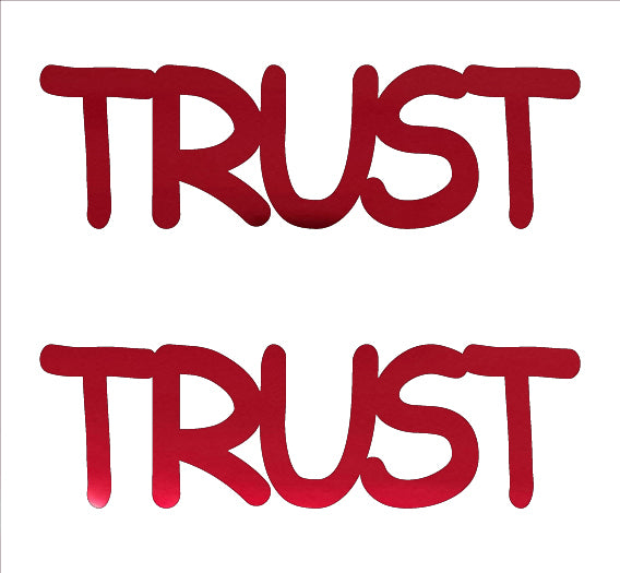 Custom-Buzz Word - TRUST Red