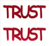 Custom-Buzz Word - TRUST Red