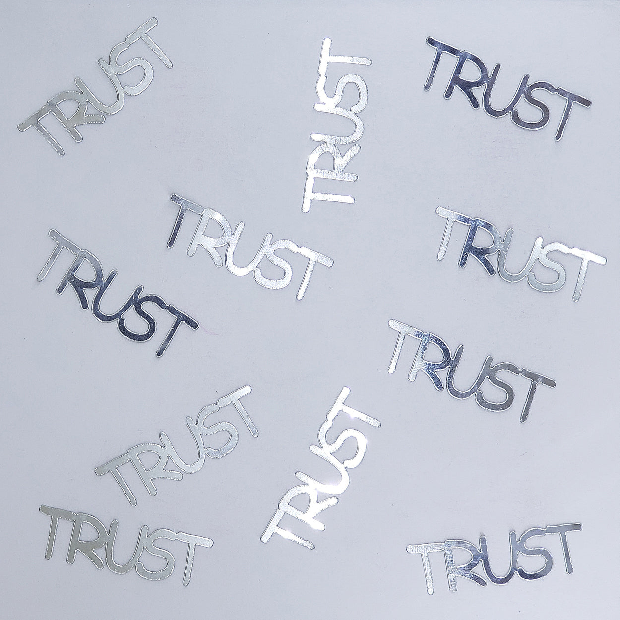 Custom-Buzz Word - TRUST Silver