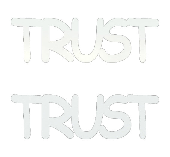 Custom-Buzz Word - TRUST White