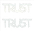 Custom-Buzz Word - TRUST White