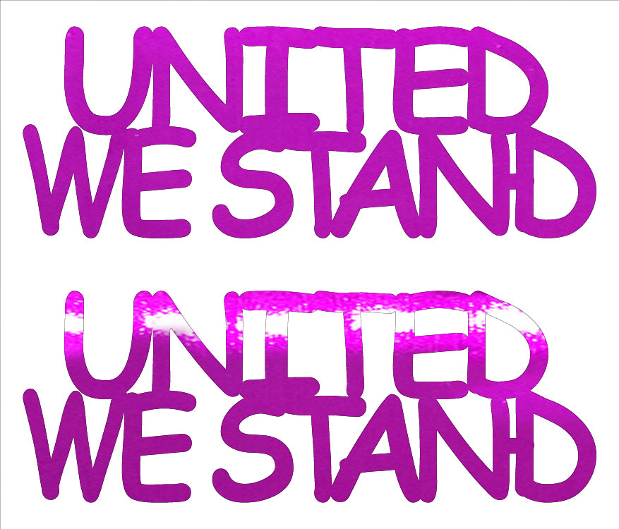 Custom-Buzz Word - UNITED WE STAND Fuchsia