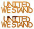 Custom-Buzz Word - UNITED WE STAND Orange