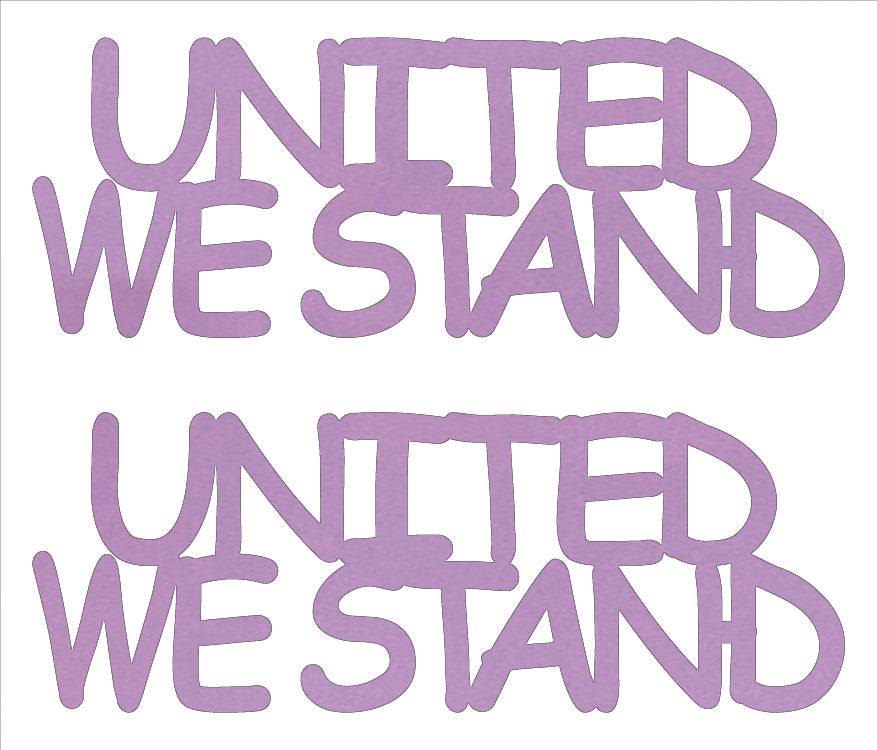 Custom-Buzz Word - UNITED WE STAND Pink