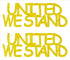 Custom-Buzz Word - UNITED WE STAND Yellow Paper