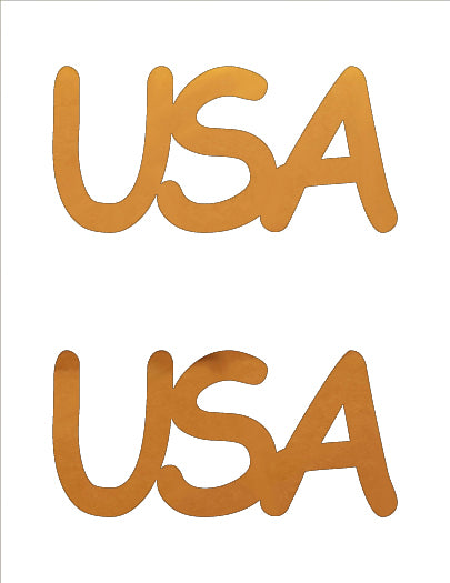 Custom-Buzz Word - USA Orange