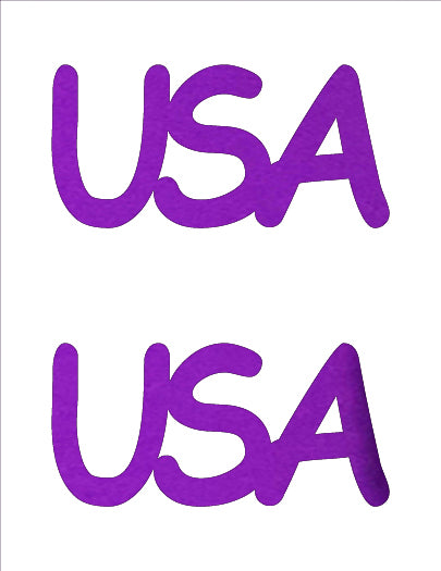 Custom-Buzz Word - USA Purple