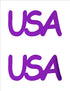 Custom-Buzz Word - USA Purple