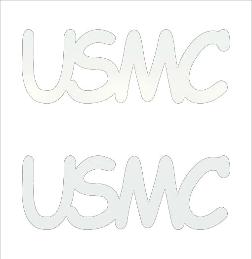 Custom-Buzz Word - USMC White