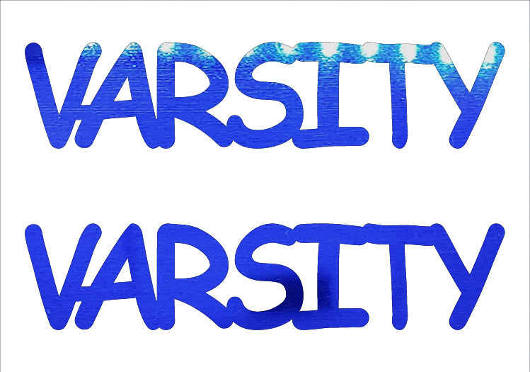 Custom-Buzz Word - VARSITY Blue Royal