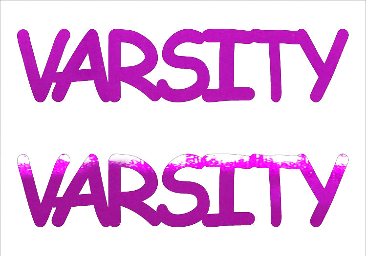 Custom-Buzz Word - VARSITY Fuchsia