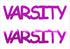 Custom-Buzz Word - VARSITY Fuchsia