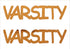 Custom-Buzz Word - VARSITY Orange