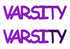 Custom-Buzz Word - VARSITY Purple