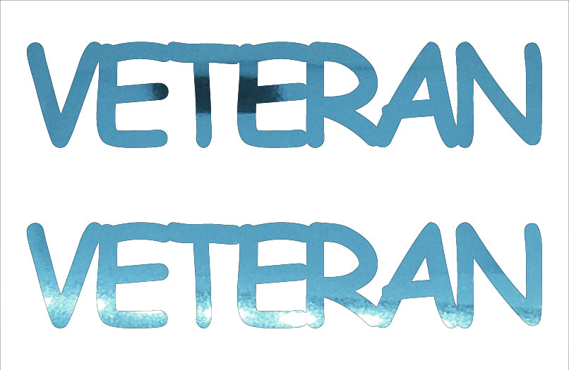 Custom-Buzz Word - VETERAN Blue Sky