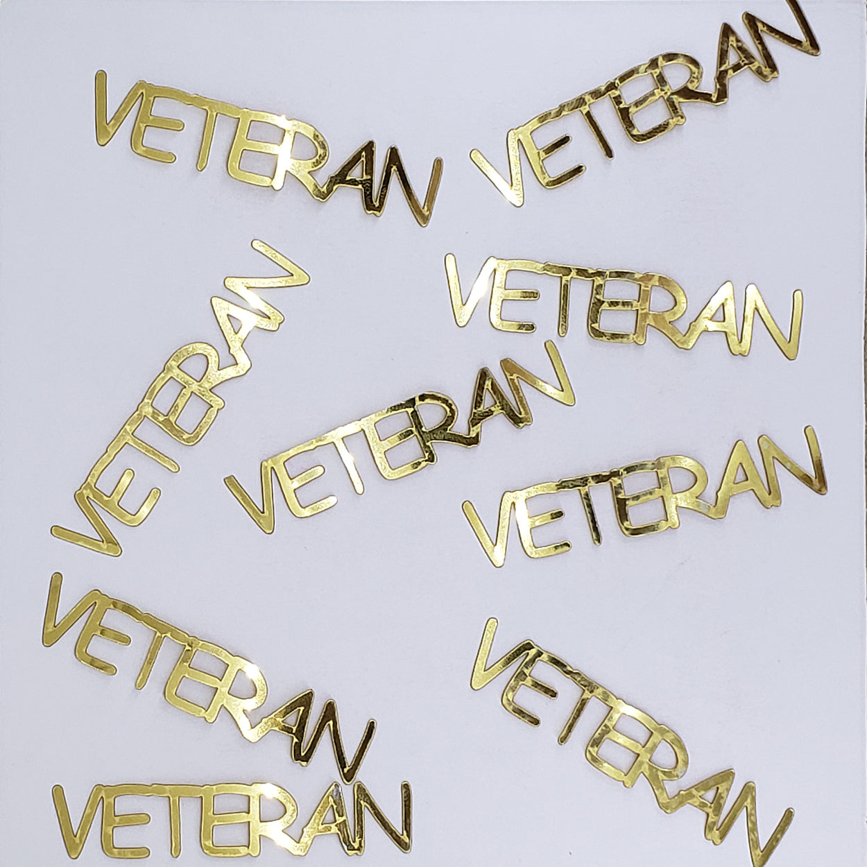 Custom-Buzz Word - VETERAN Gold