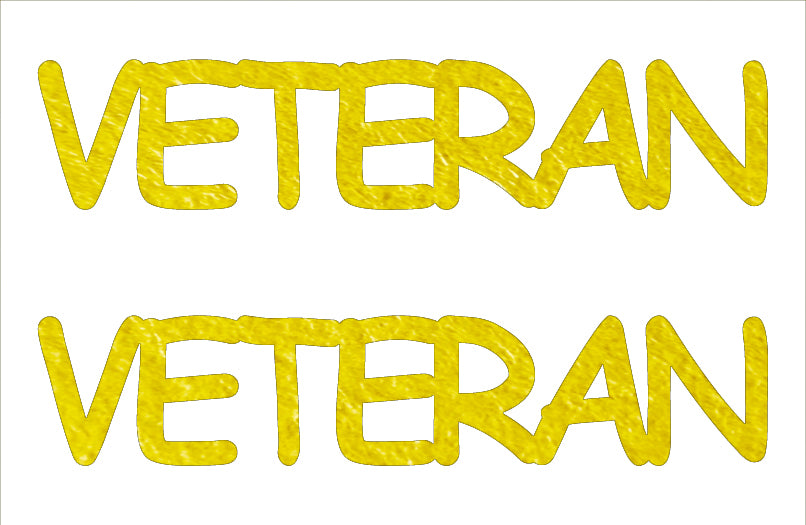 Custom-Buzz Word - VETERAN Yellow Paper