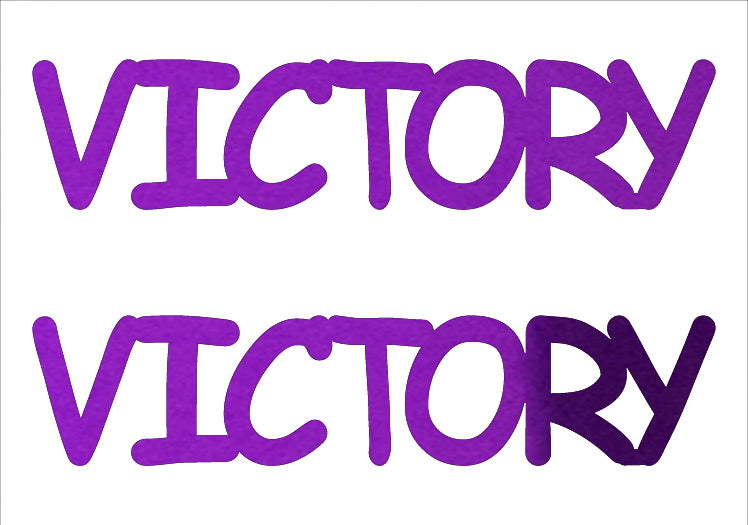 Custom-Buzz Word - VICTORY Purple