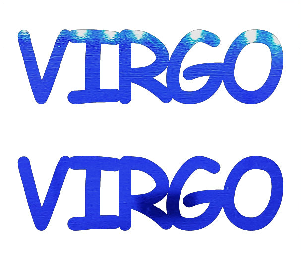 Custom-Buzz Word - VIRGO Blue Royal