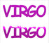 Custom-Buzz Word - VIRGO Fuchsia