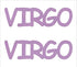 Custom-Buzz Word - VIRGO Pink