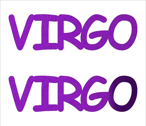 Custom-Buzz Word - VIRGO Purple