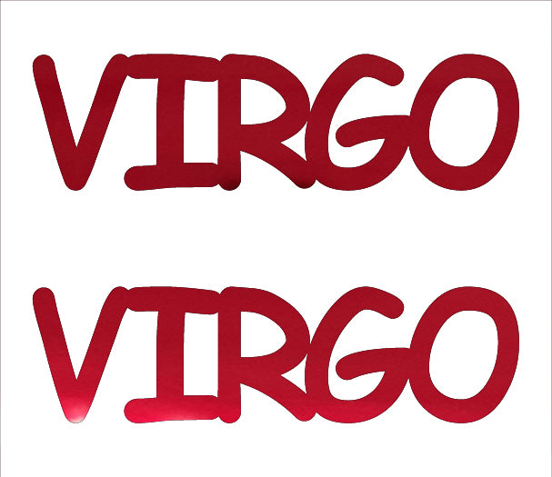 Custom-Buzz Word - VIRGO Red