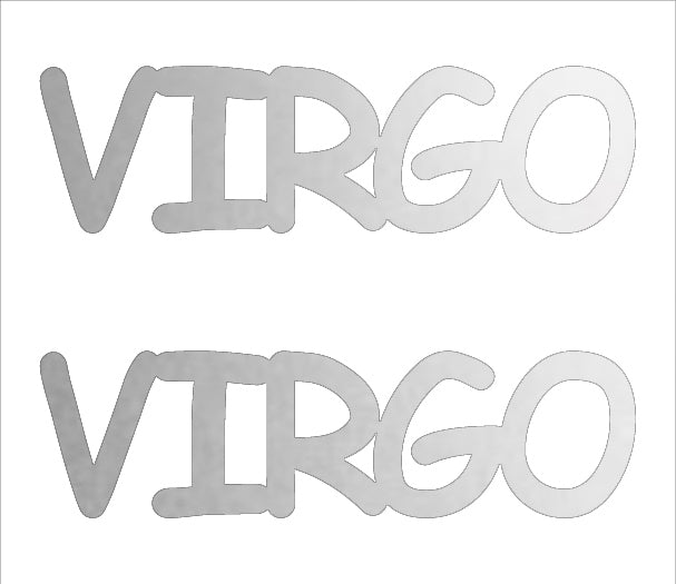 Custom-Buzz Word - VIRGO Silver