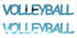 Custom-Buzz Word - VOLLYBALL Blue Sky