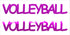 Custom-Buzz Word - VOLLYBALL Fuchsia