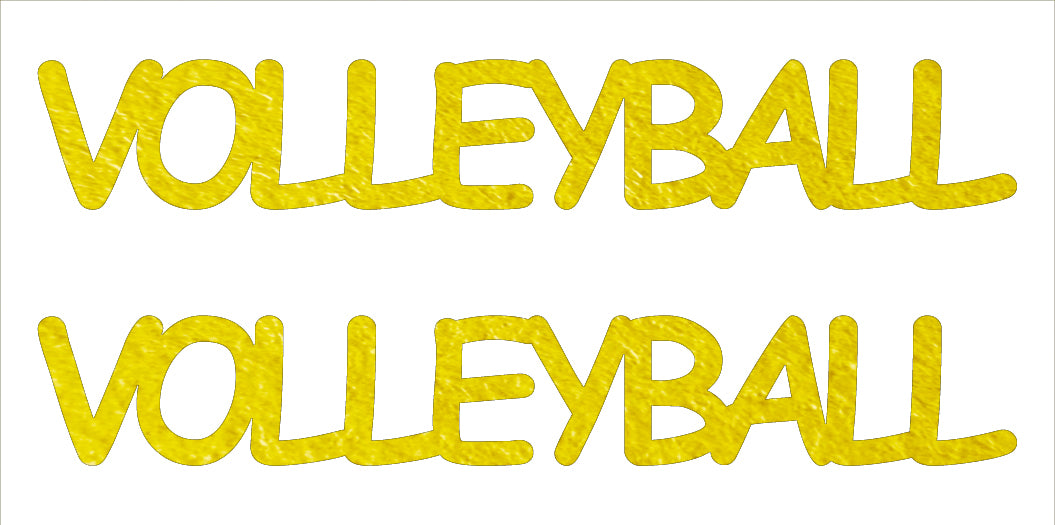 Custom-Buzz Word - VOLLYBALL Yellow Paper