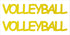 Custom-Buzz Word - VOLLYBALL Yellow Paper