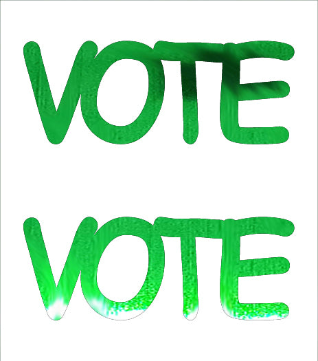 Custom-Buzz Word - VOTE Green